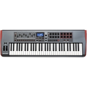 Novation Impulse 61 Key MIDI Controller Keyboard with 8 Velocity Sensitive Pads and Automap Support