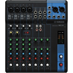 Yamaha MG10 10-Channel Analog Mixing Console with Mic Preamps and Pad Switch