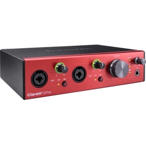 Focusrite Clarett+ 2Pre USB-C Audio Interface, 10 In/4 Out