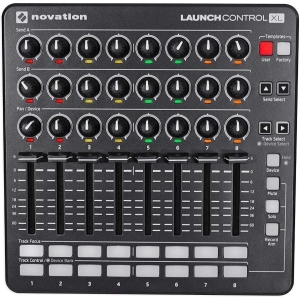 Novation Launch Control XL Mk2 MIDI Controller for Ableton Live with 24 Knobs and 8 Faders