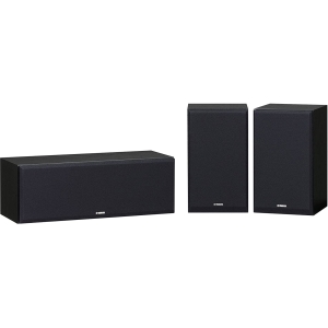 Yamaha NS-P350 Black 2-Way Bass-Reflex Bookshelf and Center Speaker Set