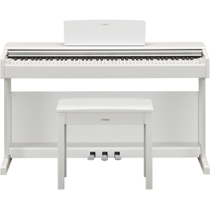 Yamaha Arius YDP-144 Traditional Console Digital Piano with Bench - White