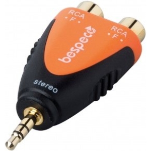 Bespeco SLAD380 RCA Female to 3.5mm Jack Cable and Adapter
