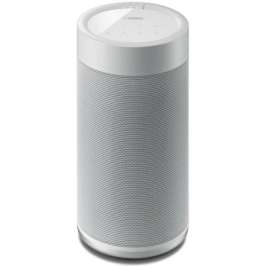Yamaha WX-021 White Portable Bluetooth Player with AUX Compatibility and Optional AA Batteries