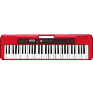 Casio CTS200 Red Keyboard with ADE95100 Adapter