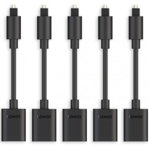 Sonos Optical Adapter, 5 Pack (OPADBWW1BLK)