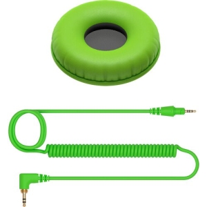 Pioneer DJ HC-CP08-G Green Cable and Earpads for HDJ-CUE1 Headphones Accessories