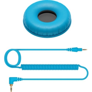 Pioneer DJ HC-CP08-L Blue Cable and Earpads for HDJ-CUE1 Headphones
