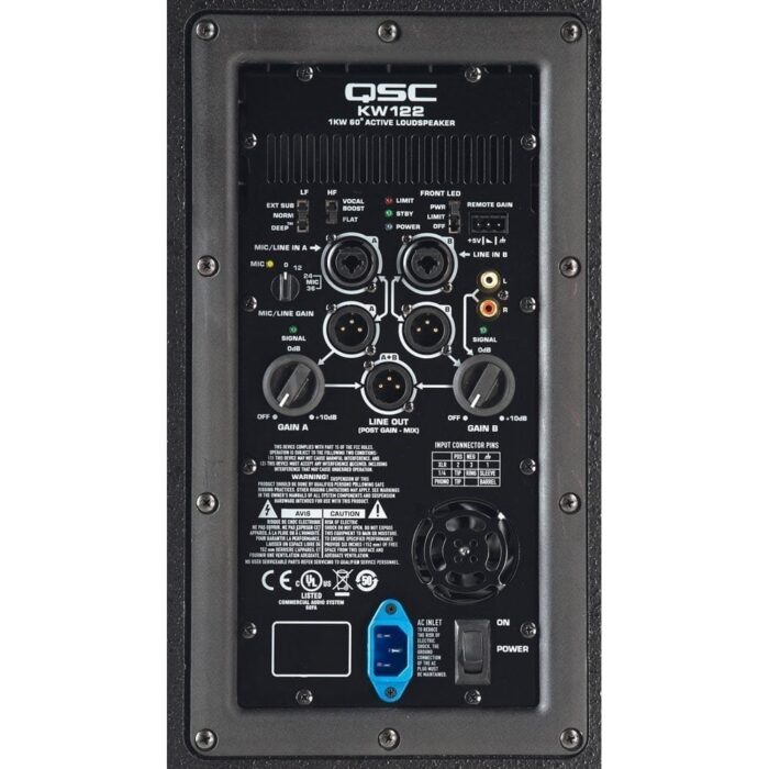 qsc-kw122-12-twoway-1000w-75-axisymmetric-active-loudspeaker-for204