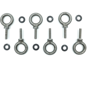 QSC M8 Eyebolt Suspension Kit, 6-Pack, Stainless Steel