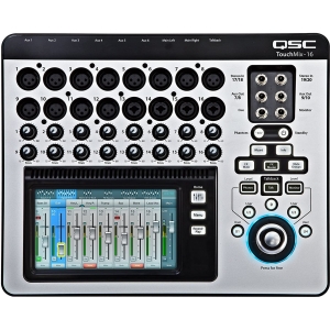 QSC Touchmix-16 Touch-Screen Digital Audio Mixer - 16 Mic/Line Inputs, Stereo Aux Sends