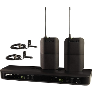Shure BLX188 Dual Lav Wireless Microphone System with CVL K14