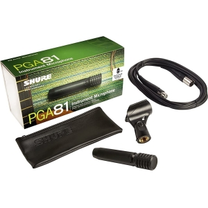 Shure PGA81-XLR Acoustic Instrument Microphone with 15ft XLR Cable
