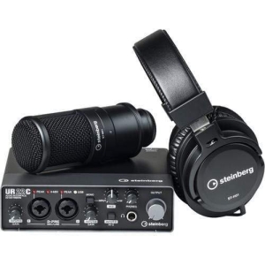 Steinberg UR22C Recording Pack with Audio Interface, Condenser Microphone, and Headphones